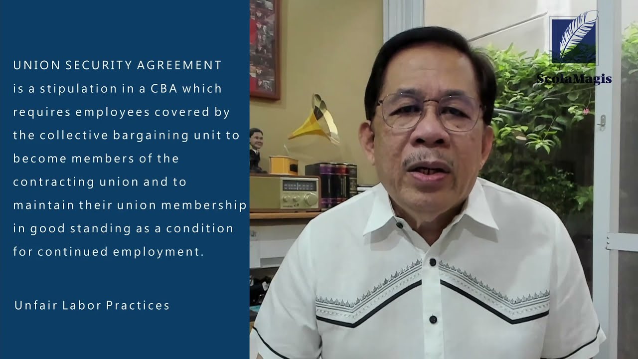 Union Security Agreement | Atty. Paulino Ungos Jr.