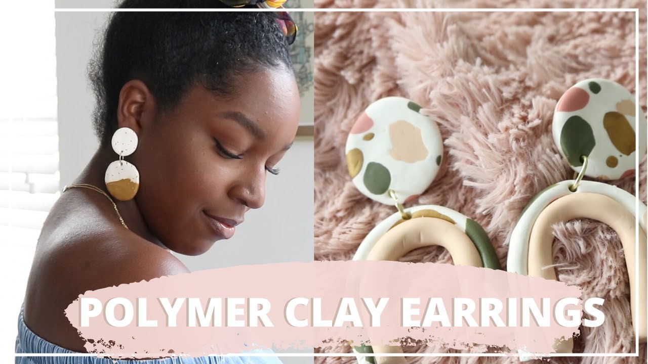 HOW I MADE POLYMER CLAY EARRINGS ⚒✨| DIY POLYMER CLAY EARRING 3 WAYS
