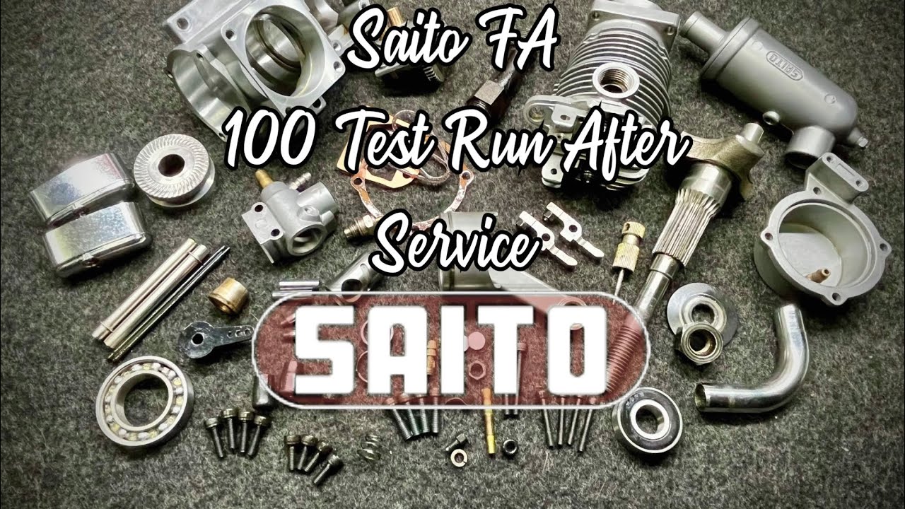 Saito FA 100. Test Run After Service