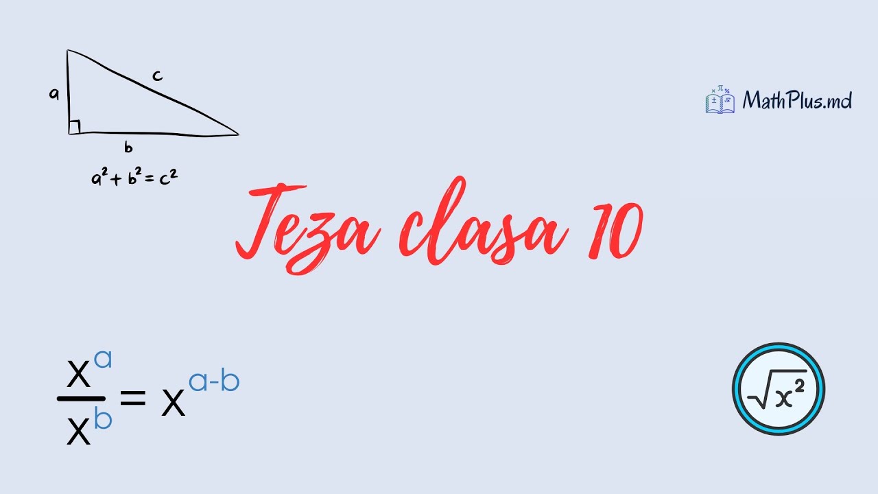 Rezolvare Model Teză Matematică Profil Real Clasa 10