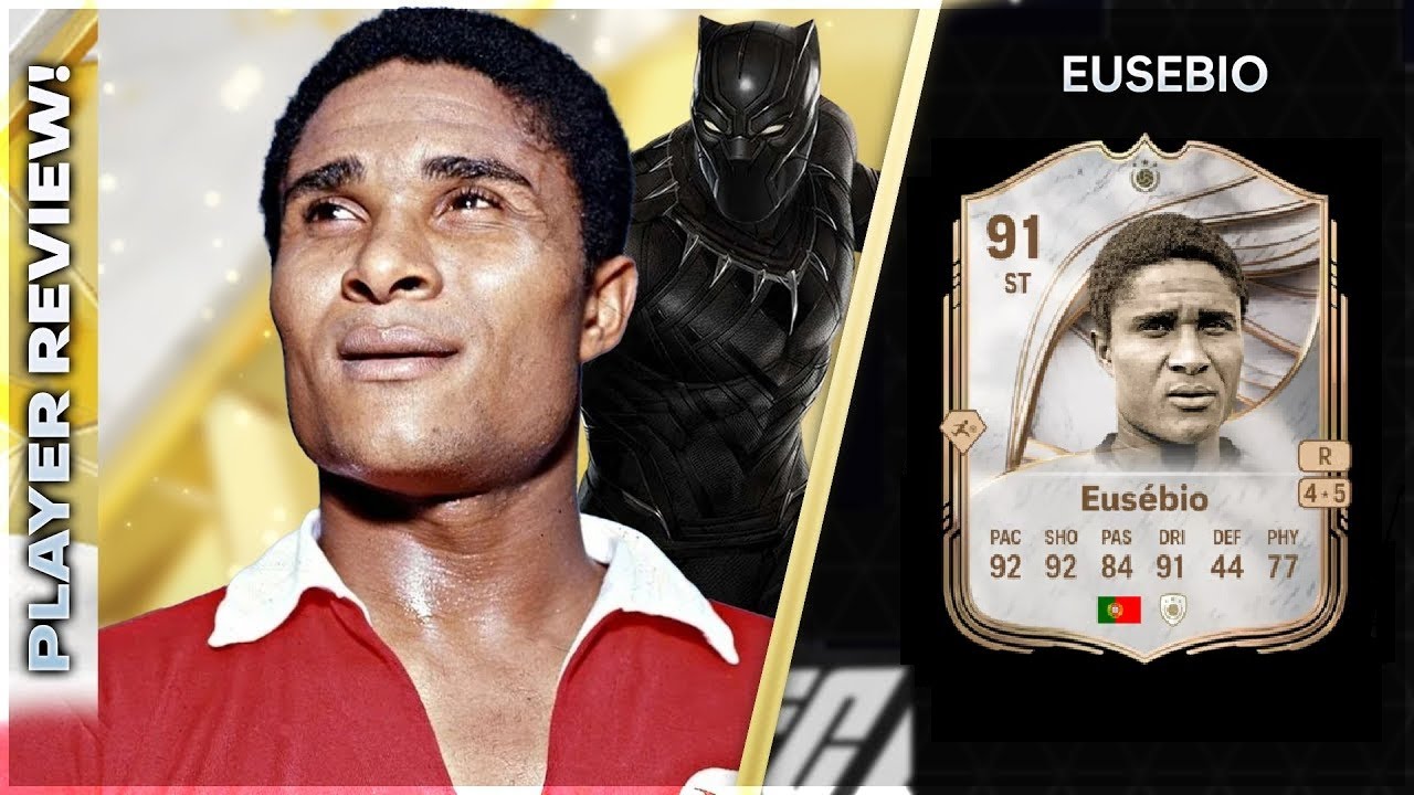 THE BLACK PANTHER!!!!! BASE ICON 91 RATED EUSEBIO PLAYER REVIEW - EA FC26 ULTIMATE TEAM
