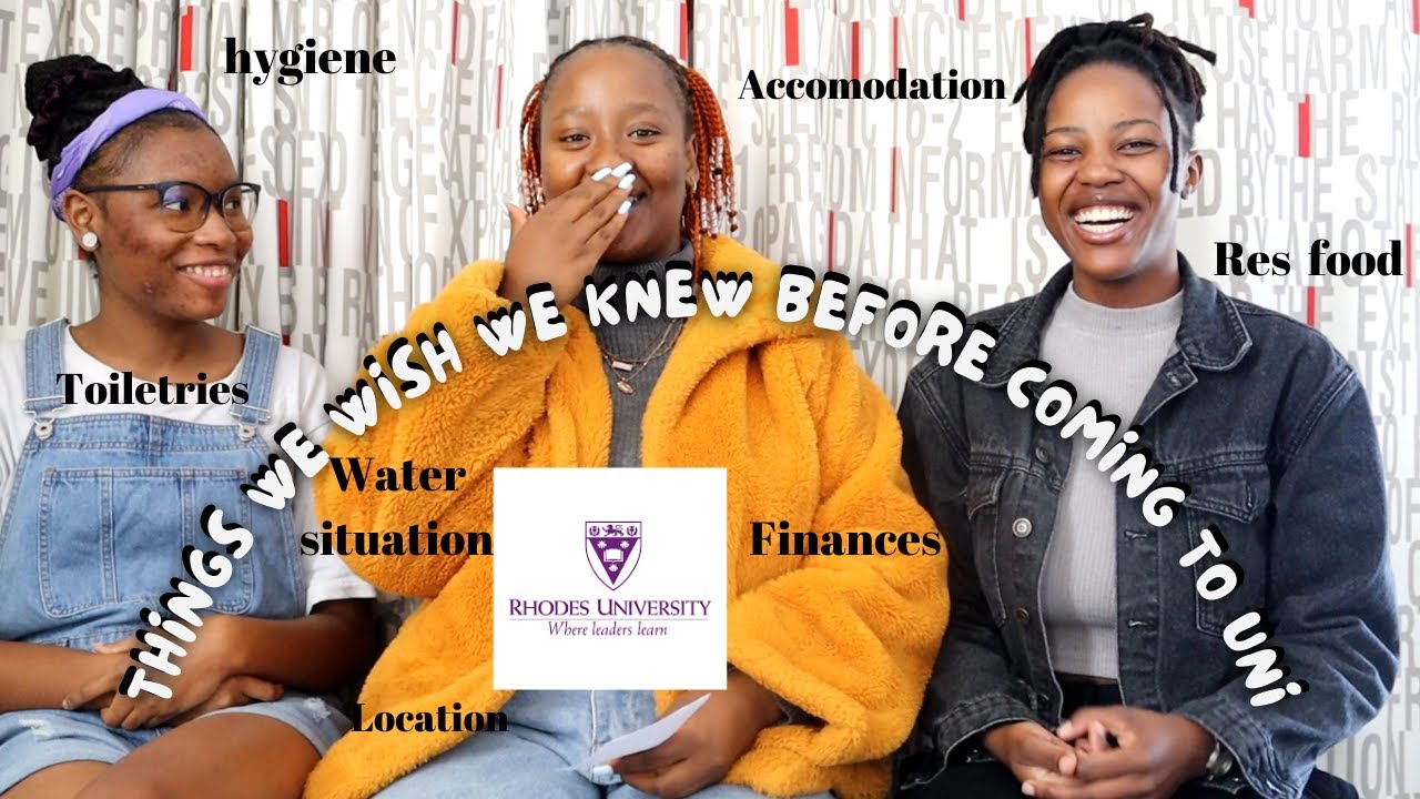 Things we wish we knew before coming to Uni|| Rhodes University|| Honours Students|| Advise|| Part 1