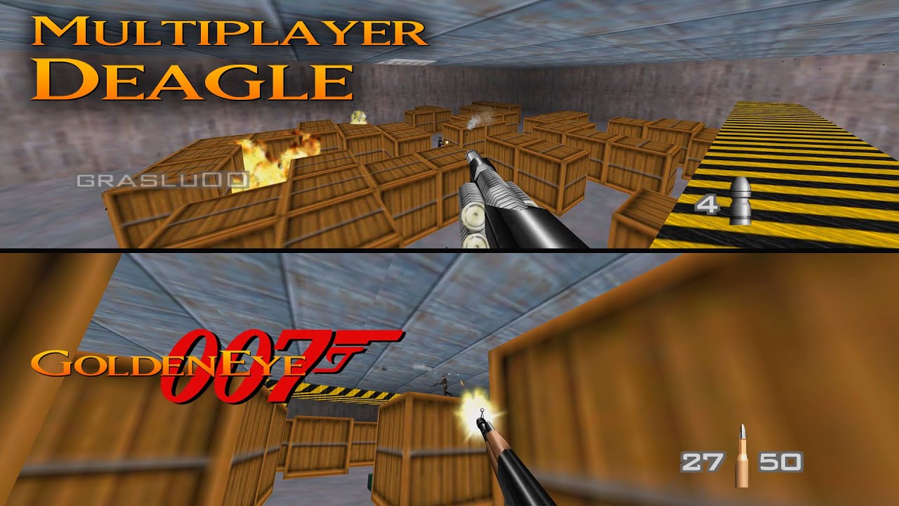 GoldenEye 007 N64 - Deagle Multiplayer (Custom level)