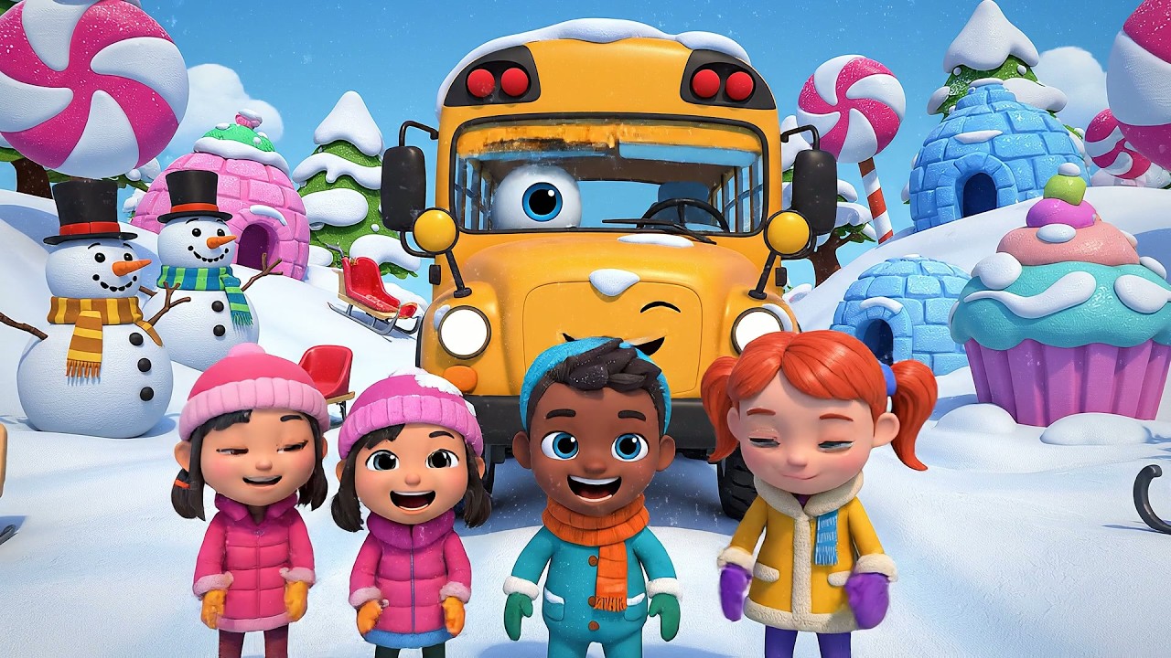 Wheels on the Bus Jungle Safari Ride | Wild Animal Sounds & Kids Bus Song