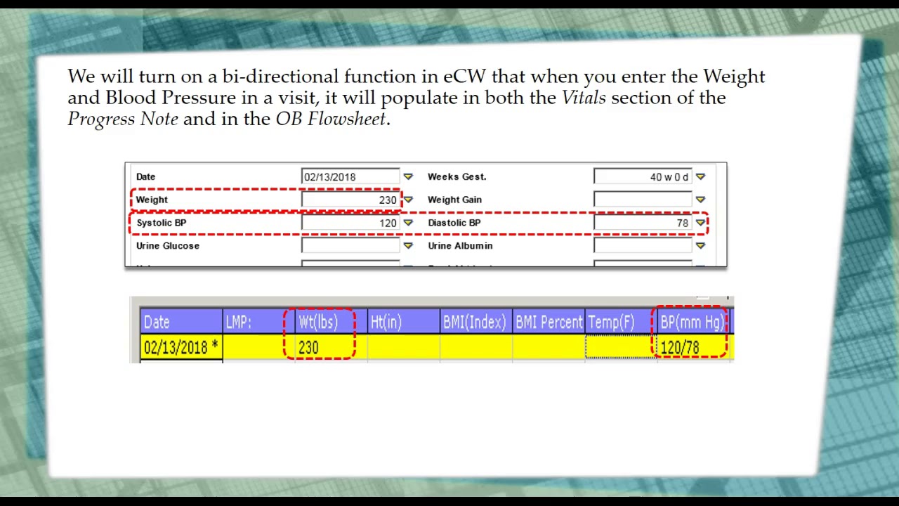 Vitals in OB Flowsheet