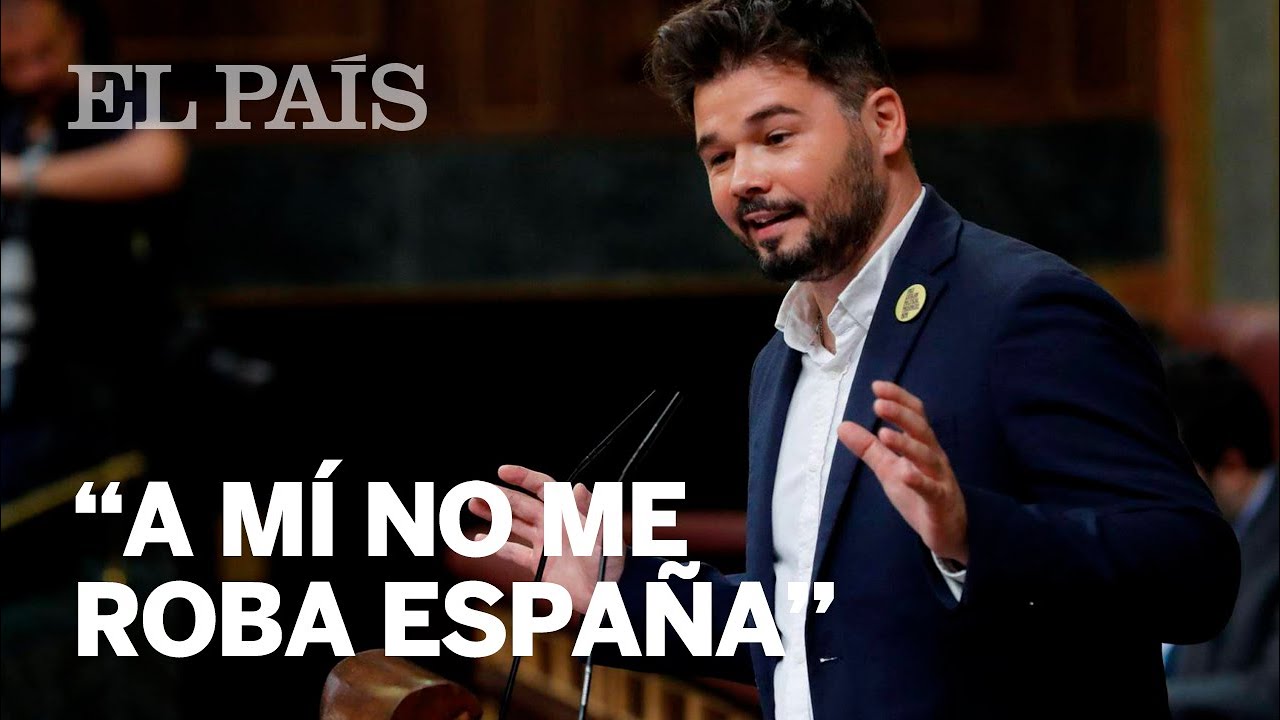 INVESTIDURA | El discurso de Rufián, en 8 minutos