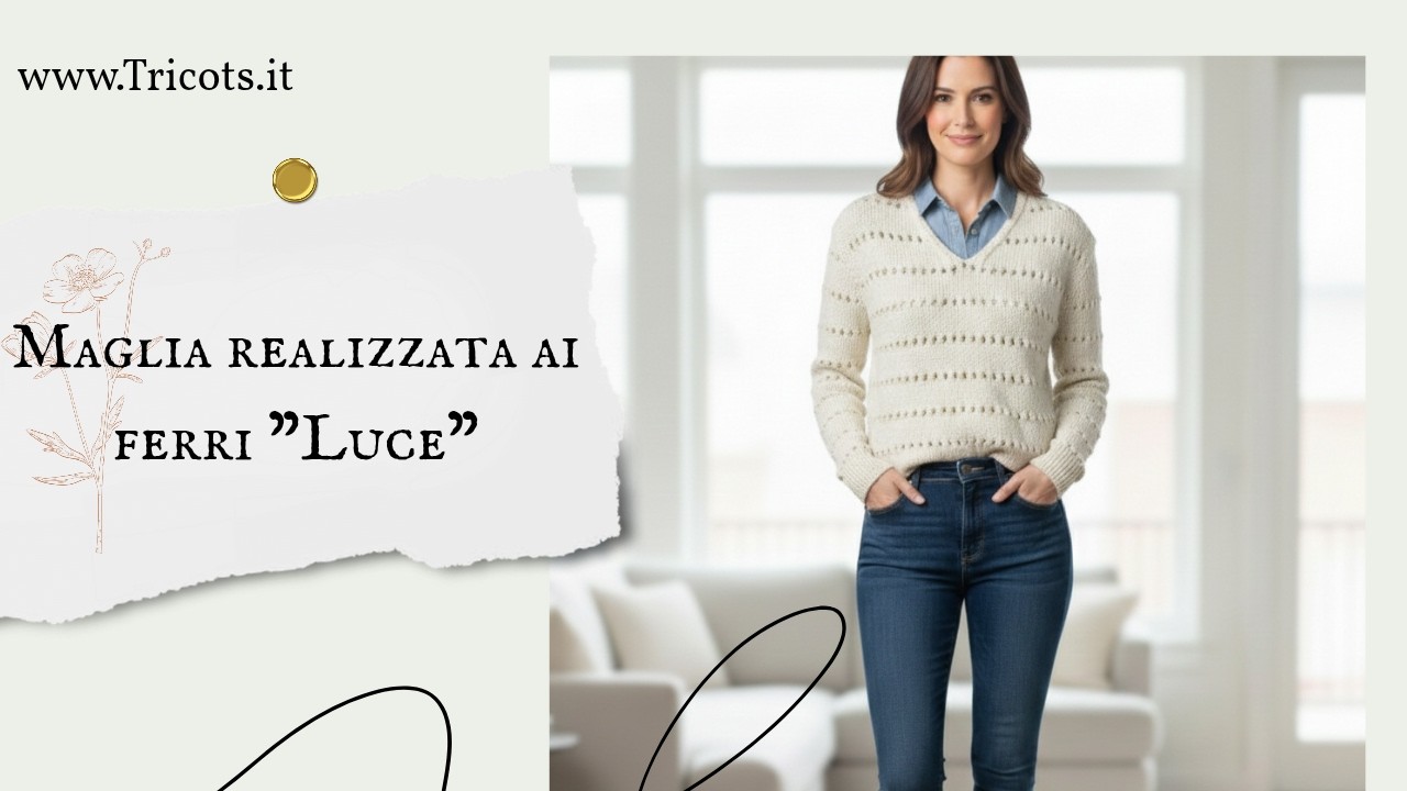 Maglia realizzata ai ferri 