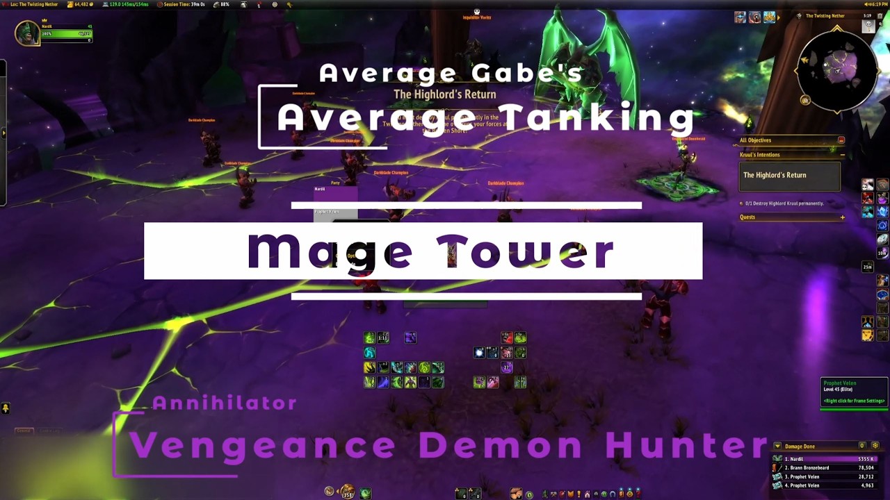Vengeance Demon Hunter | Mage Tower | TWW 12.0 Midnight Pre Patch