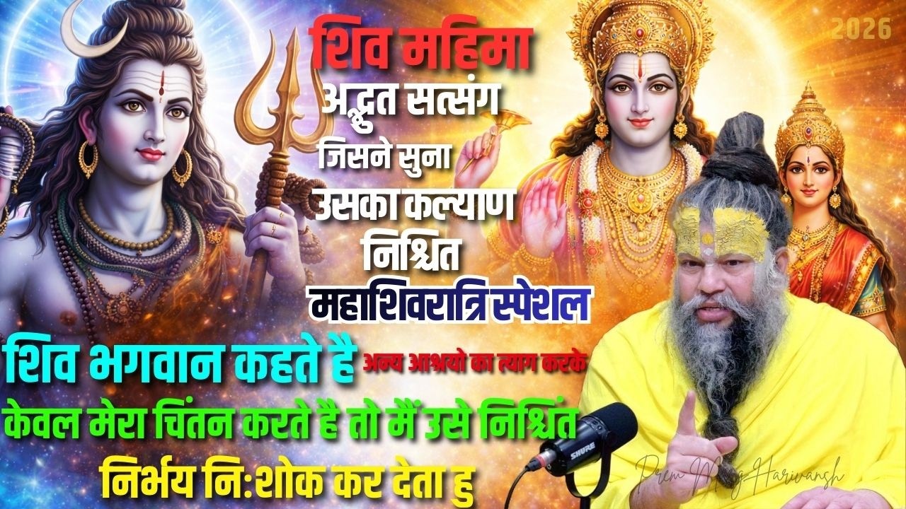 महाशिवरात्रि स्पेशल  महादेव का आश्वासन - मेरा चिंतन करो, निश्चिंत हो जाओ” – शिव वचन 🔱