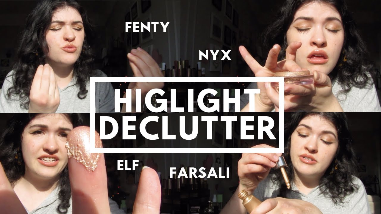 ORGANIZING MY MAKEUP COLLECTION pt. 3: Highlight Declutter