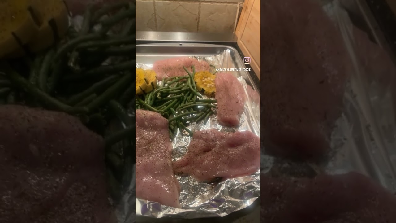 Easiest Sheet Pan Dinner Ever! Healthy as hell 