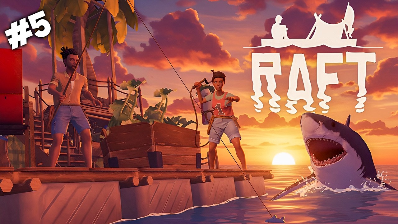 Exploring New Locations & Upgrading the Raft | Raft Co-op LIVE w/ @AryanGamingTheOg @HASHIRA-VIIBES