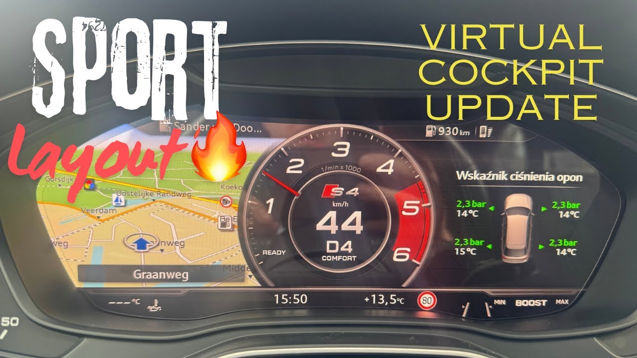Audi A4/A5/Q5 B9- Aktualizacja Virtual cockpit  & Sport Layout/Virtual cockpit & Sport Layout update