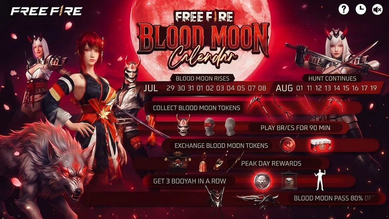 Blood Moon Rewards Revealed 😱 | FREE FIRE MAX