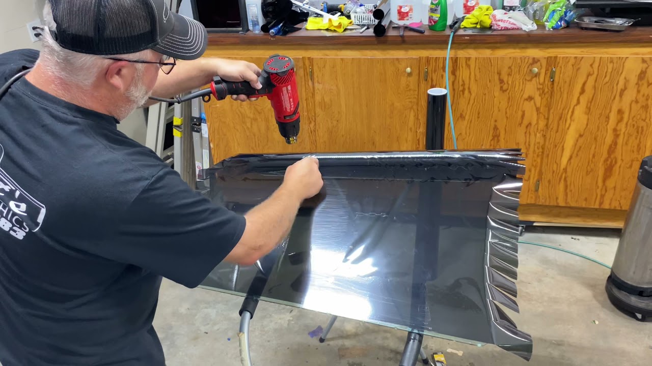How to shrink the curved glass on a 5075 John Deere cab tractor