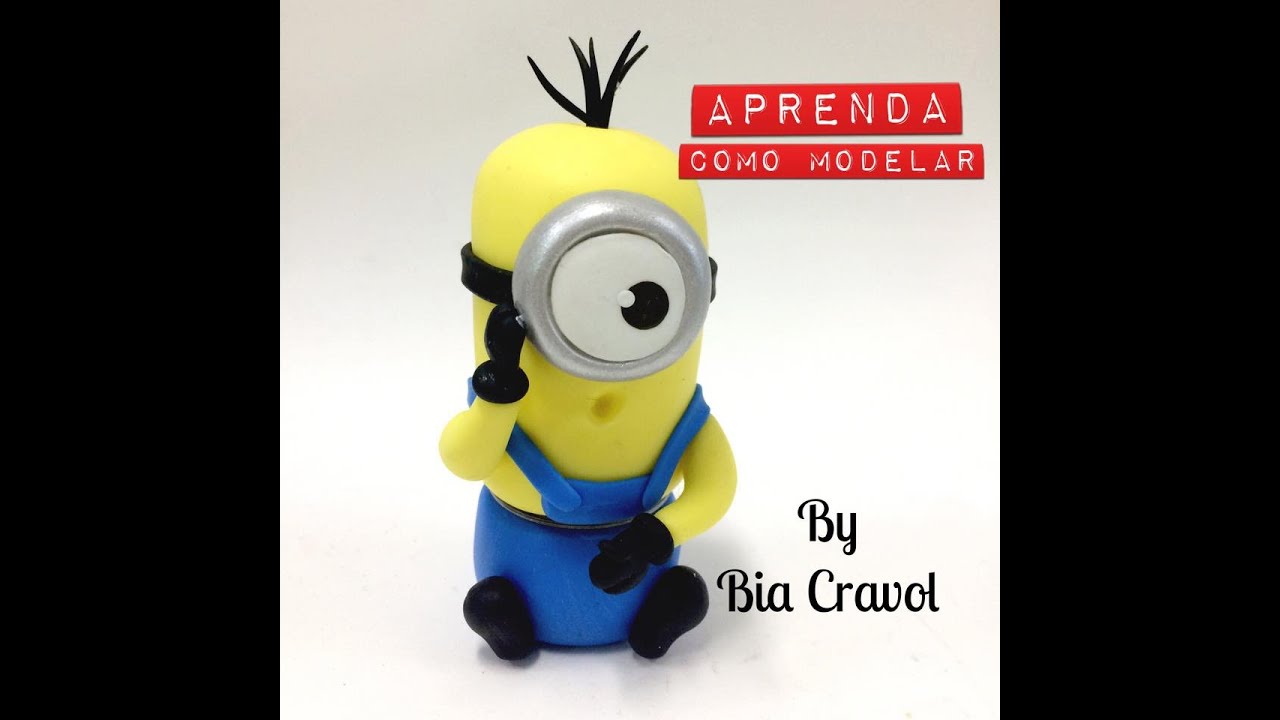 DIY   Minions - Bia Cravol - Biscuit - porcelana fria