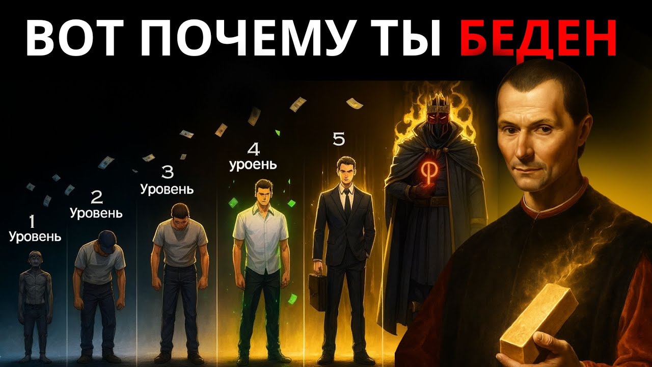 6 СКРЫТЫХ УРОВНЕЙ ДЕНЕГ (НА КАКОМ УРОВНЕ ТЫ НАХОДИШЬСЯ?) – МАКИАВЕЛЛИ