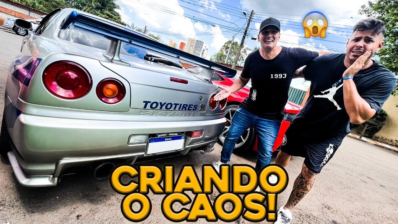 ÚNICO NISSAN GTR SKYLINE R34 LEGAL DO BRASIL * ACELEREI TUDO COM O GTR DO RENATO GARCIA *