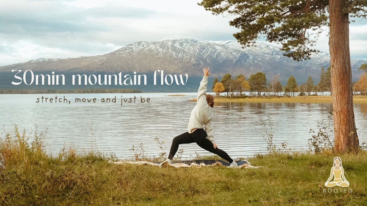 30min Mountain Vinyasa Flow form the north of Sweden | Rooted Yoga