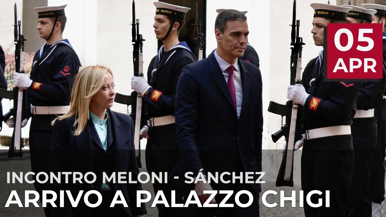 Incontro del Presidente Meloni con il Presidente del Governo di Spagna Sánchez