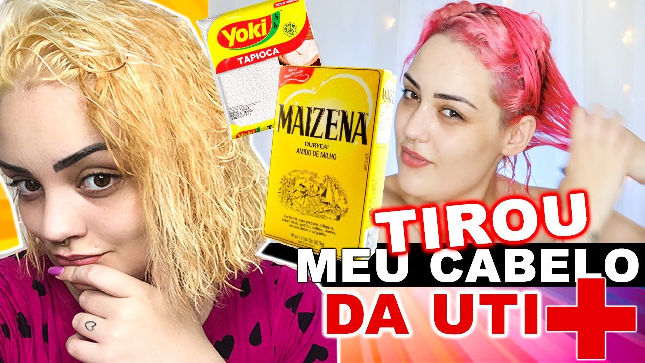 HIDRATAÇÃO que salvou meu cabelo PÓS DESCOLORAÇÃO GLOBAL!