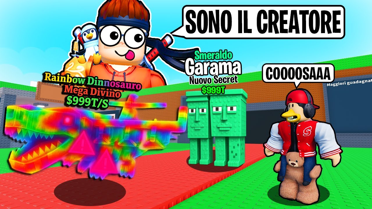 MI FINGO il CREATORE per dare I BRAINROT PIÙ RARI AL MIO AMICO su ROBLOX STEAL A BRAINROT!!
