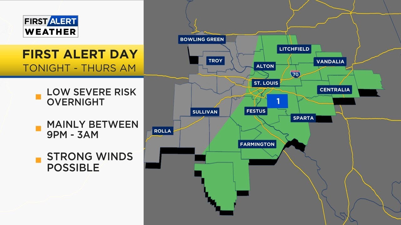First Alert Weather Day Issued For Potential Severe Storms Tonight