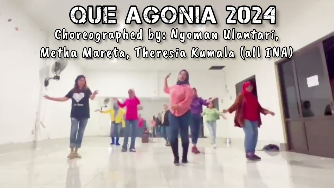 Que Agonia 2024 | Line Dance | Demo | Chor. 