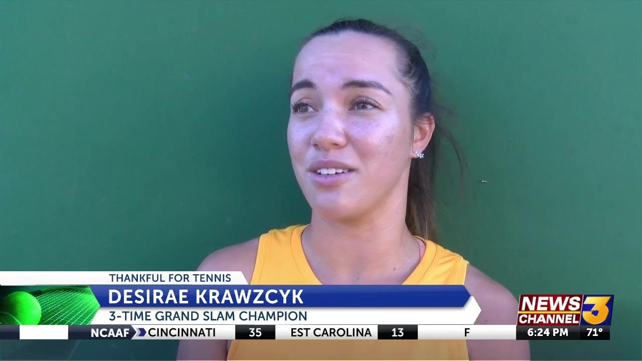 Local tennis star Desirae Krawczyk thankful for career-best season