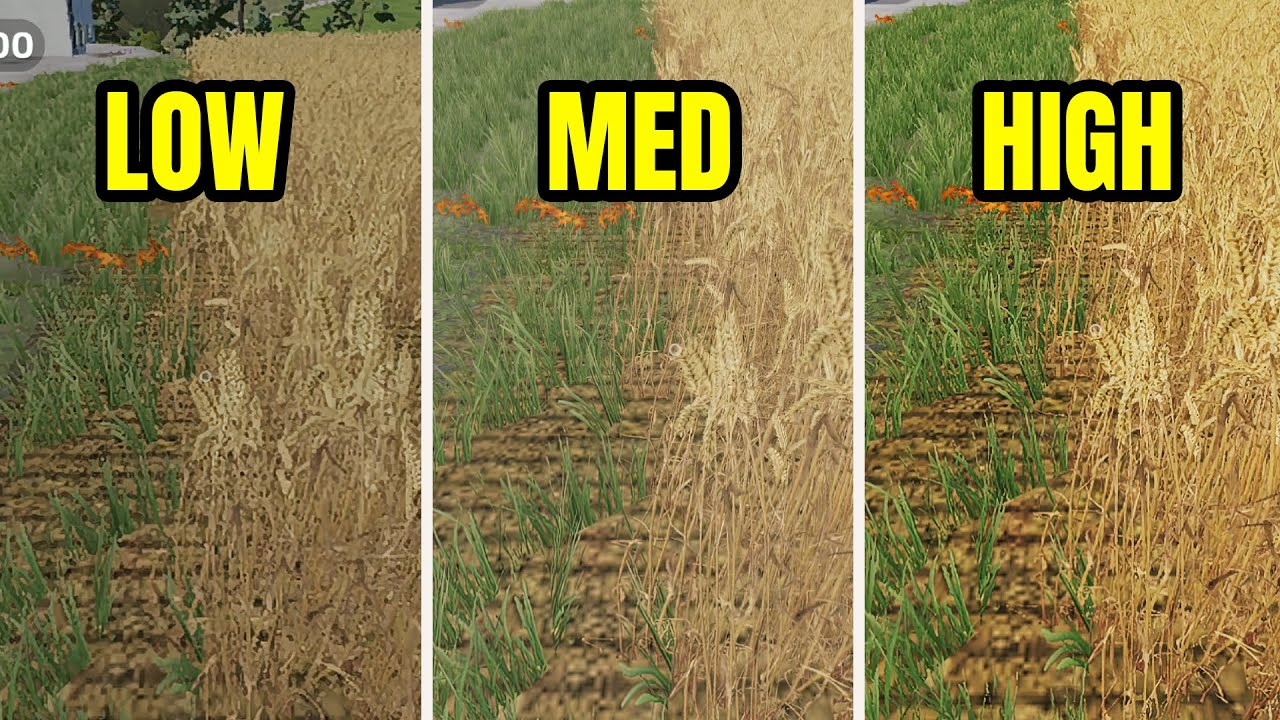 Farming Simulator 2023 Mobile: All Graphic Setting Comparison | The Zas Team