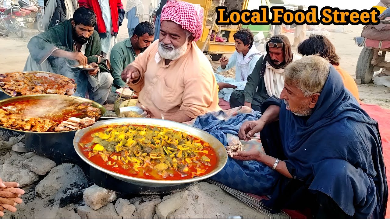 60/-Rs Cheapest Street Food On Roadside | Traditional Janobi Punjabi Food | Ojhri Street Food Pak