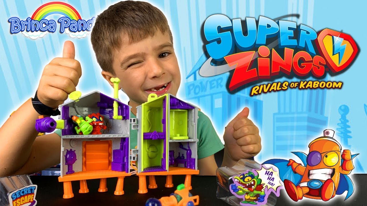 SuperZings Laborat&oacute;rio Secreto Unboxing 🌈Brincapanda