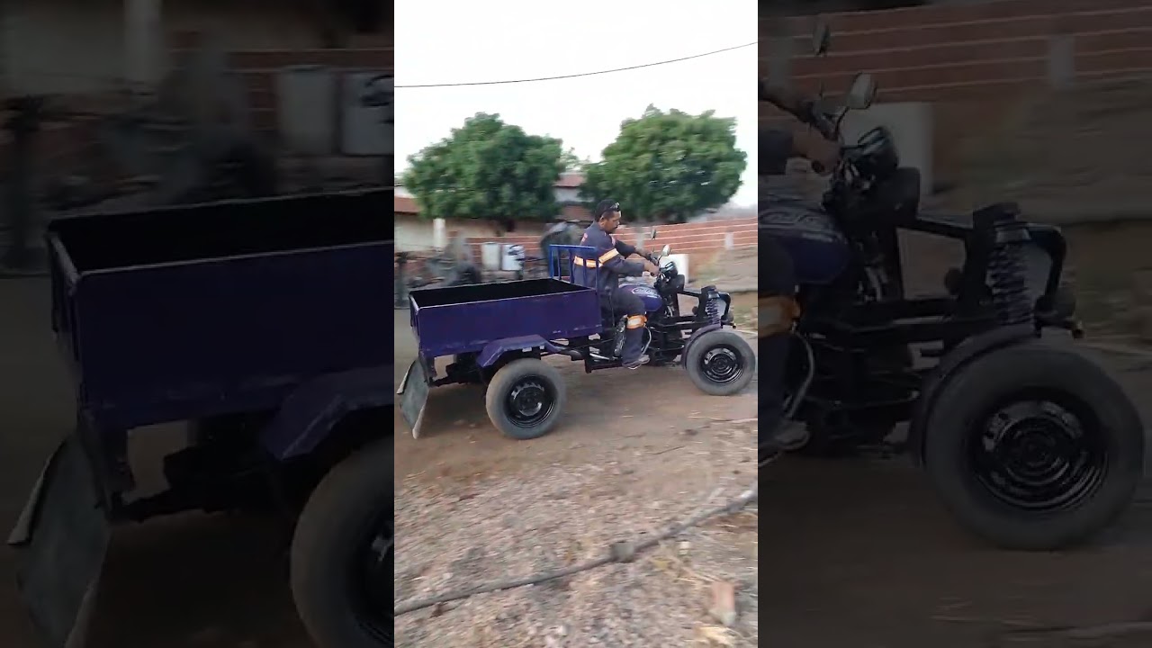 Teste no Quadriciclo caseiro 