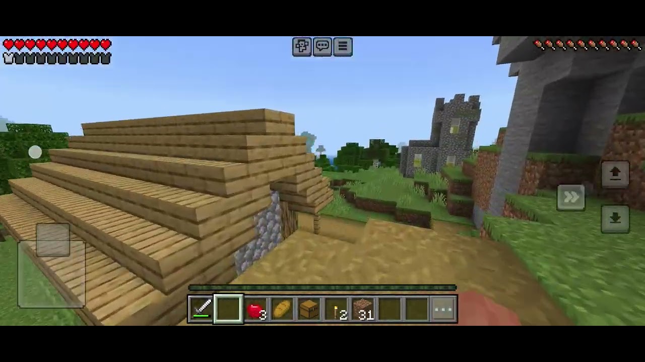 Playing Minecraft