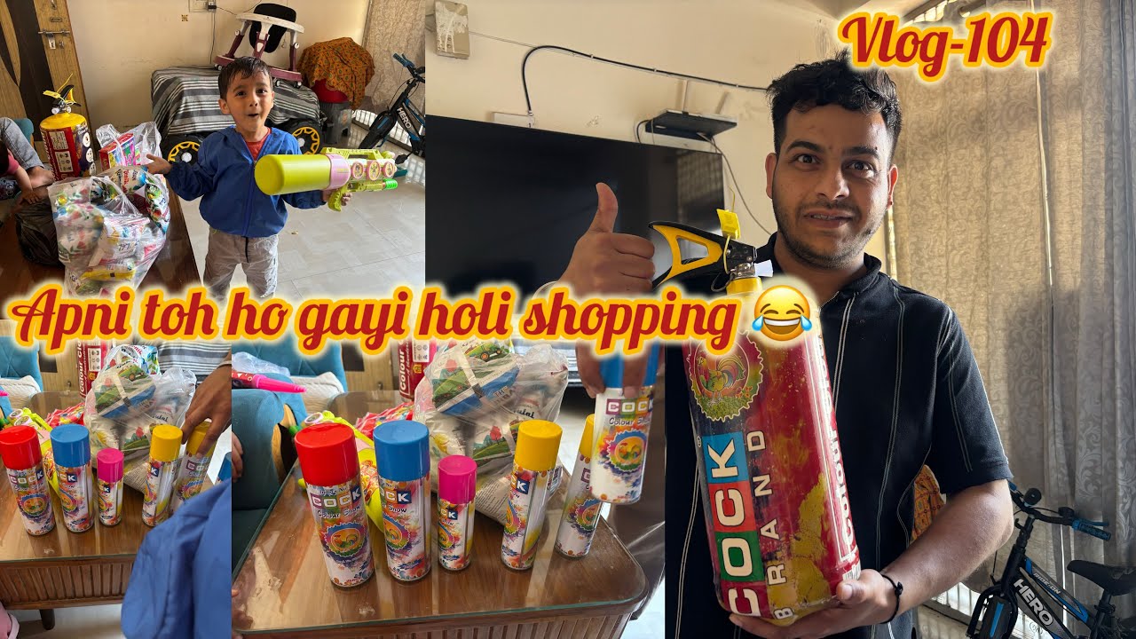 Apni toh ho gayi holi shopping #reelkarofeelkaro #minivlog #vlog 