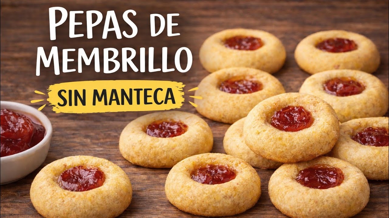 Pepas de Membrillo SIN MANTECA ¡Adictivas! / Nina