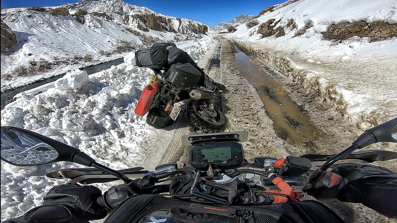 EP 5 THE DAY ON DEATH ROAD TABO TO KAZA  FROZEN SPITI KAZA ON BMW