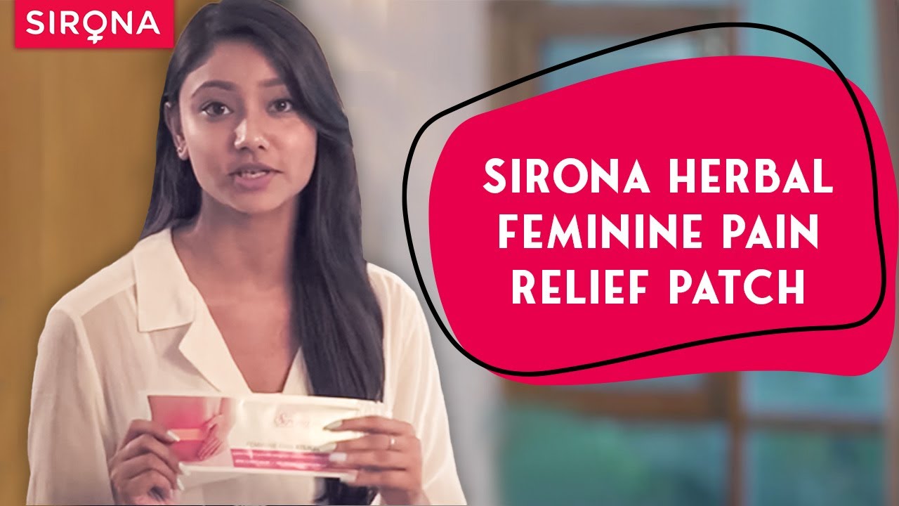 Sirona Herbal Feminine Pain Relief Patch For Menstrual & Muscular Pain | Hindi | Sirona Hygiene