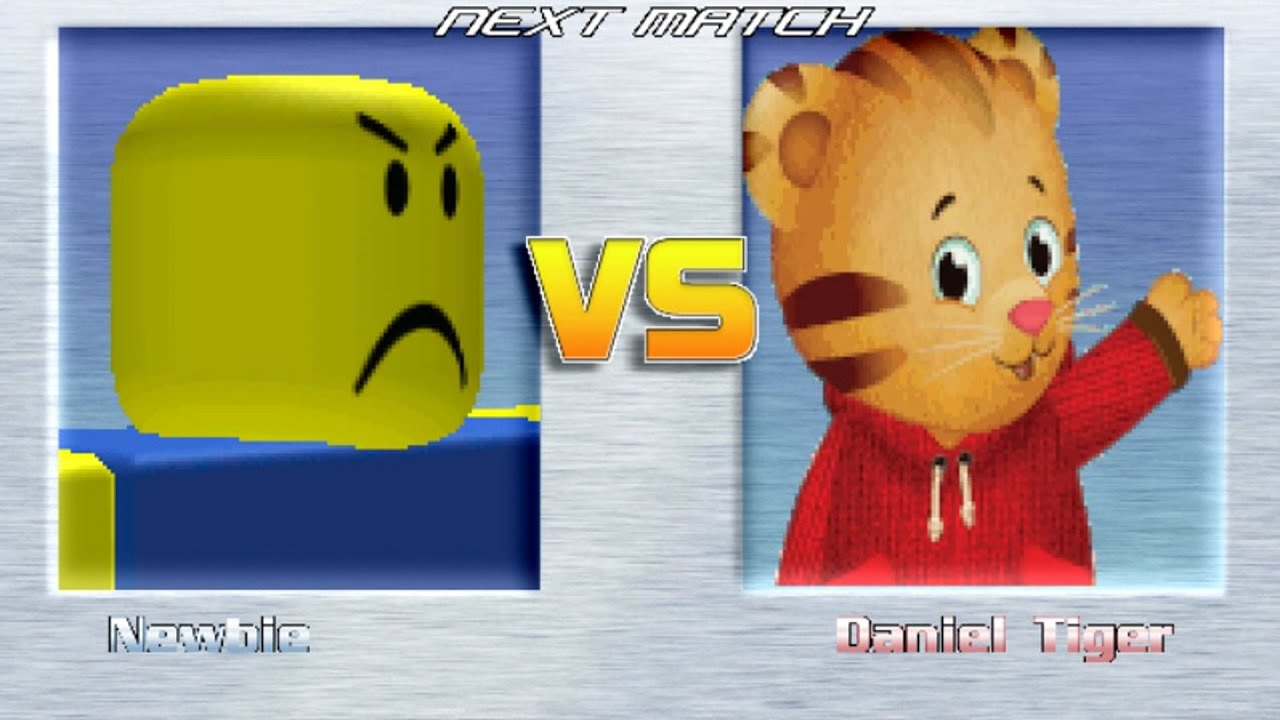 M.U.G.E.N BATTLES | Newbie vs Daniel Tiger | Roblox vs Daniel Tiger's Neighborhood