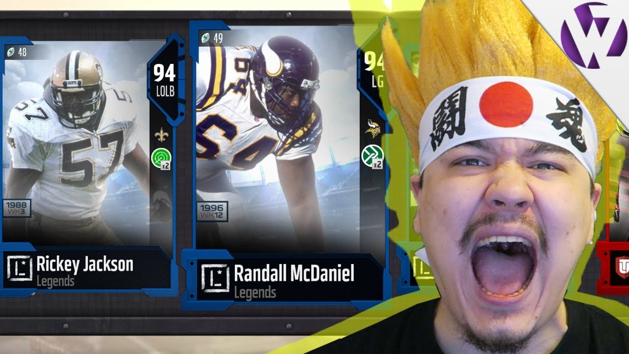 NEW LEGEND RANDALL MCDANIEL & RICKEY JACKSON!! - Madden 18 Legend Fantasy Pack Opening