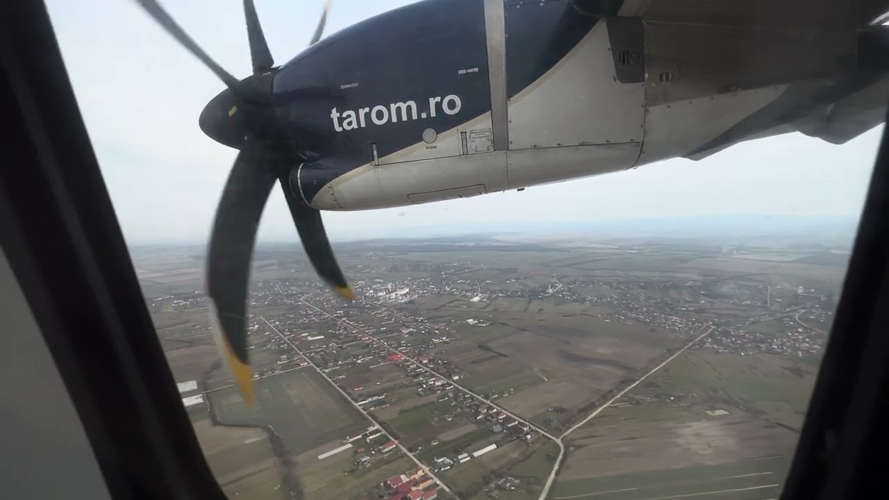 TAROM ATR 72 | Landing in Satu Mare LRSM