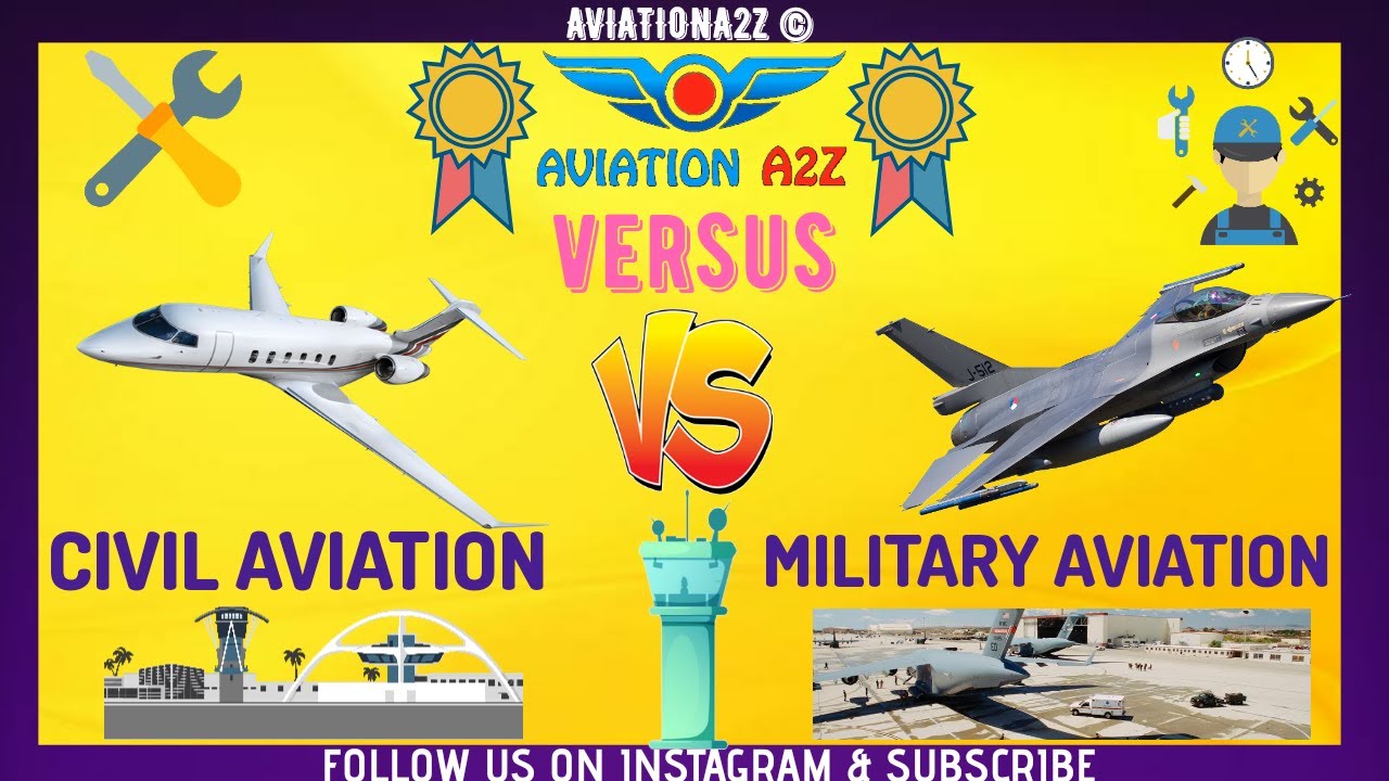 Civil aviation Vs Military Aviation|VERSUS|AVIATIONA2Z ©|
