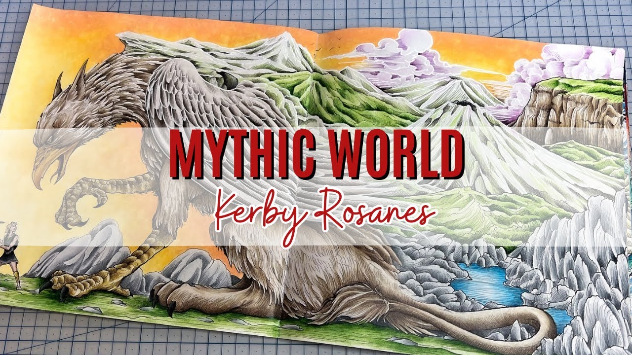 Colour Along | Mythic World by Kerby Rosanes | Griffin