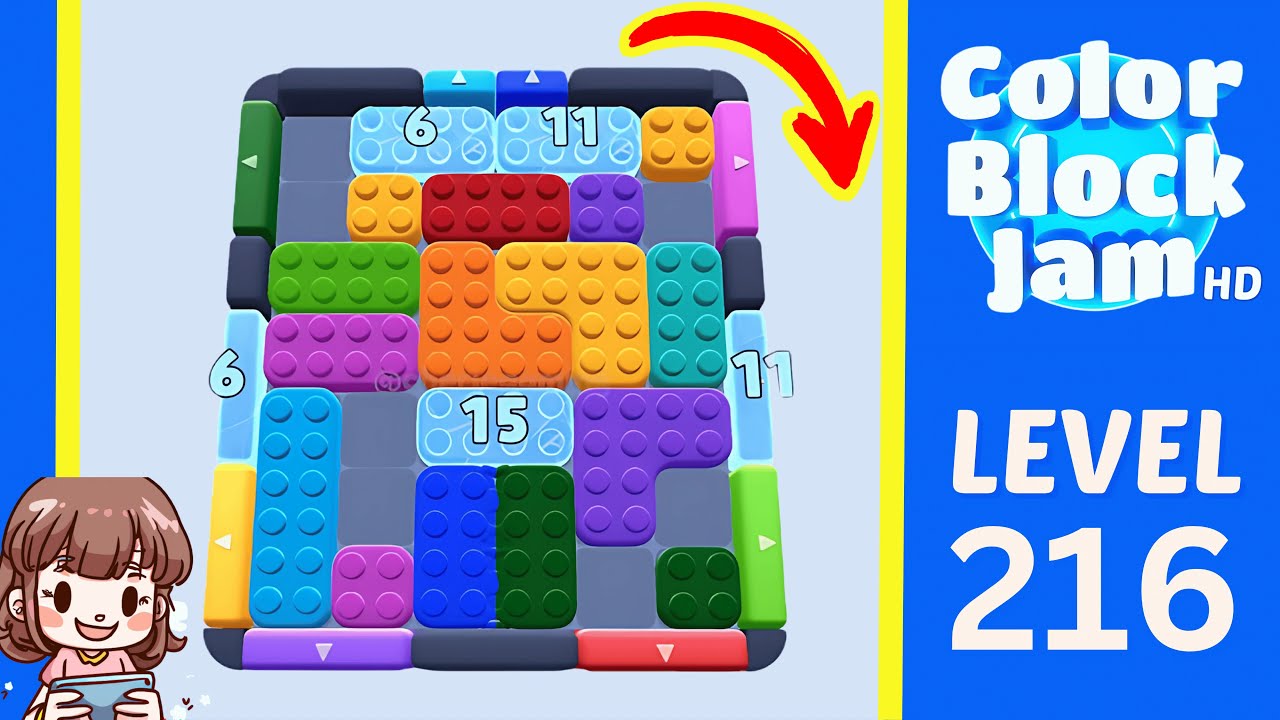 Color Block Jam Level 216 Solution Walkthrough