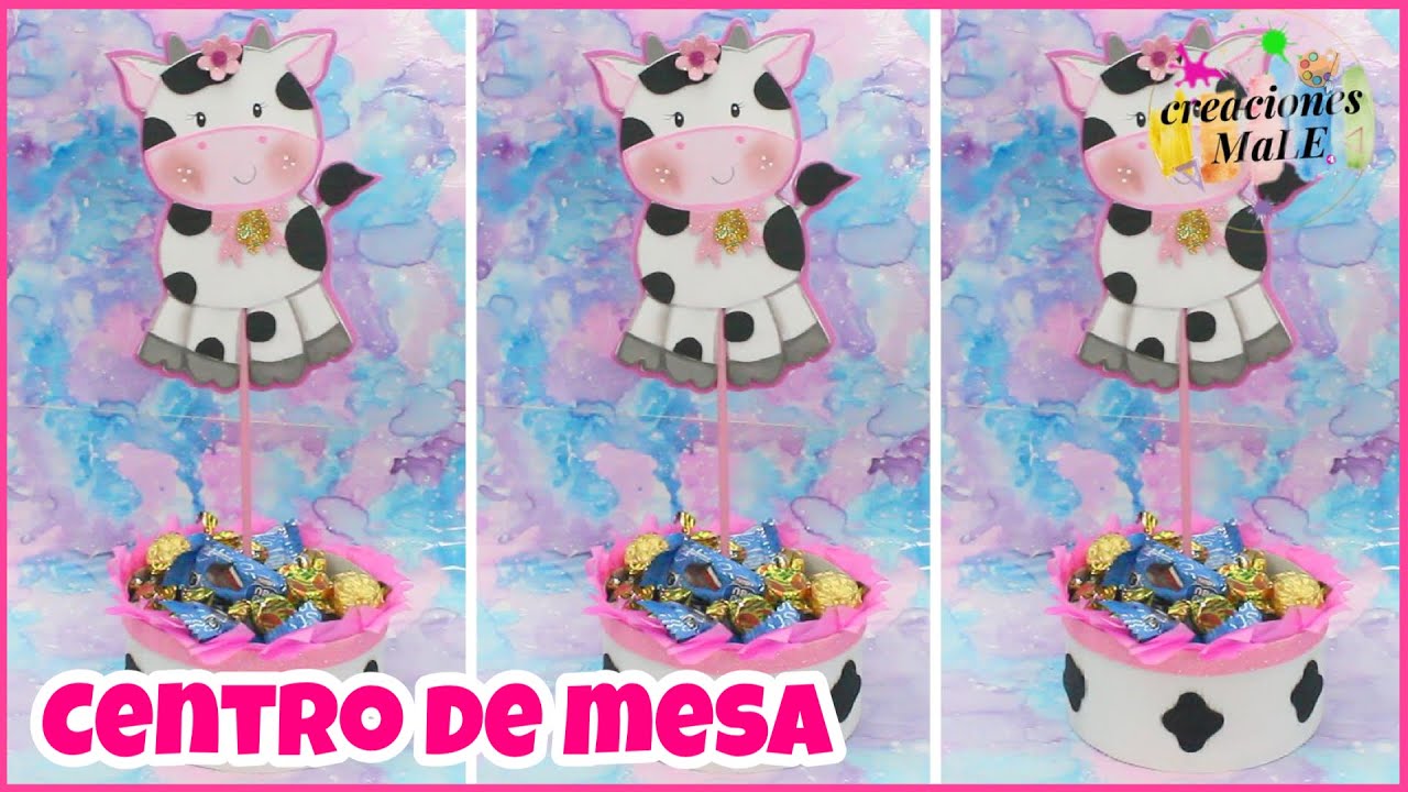 CENTRO DE MESA DE LA VACA LOLA || DIY