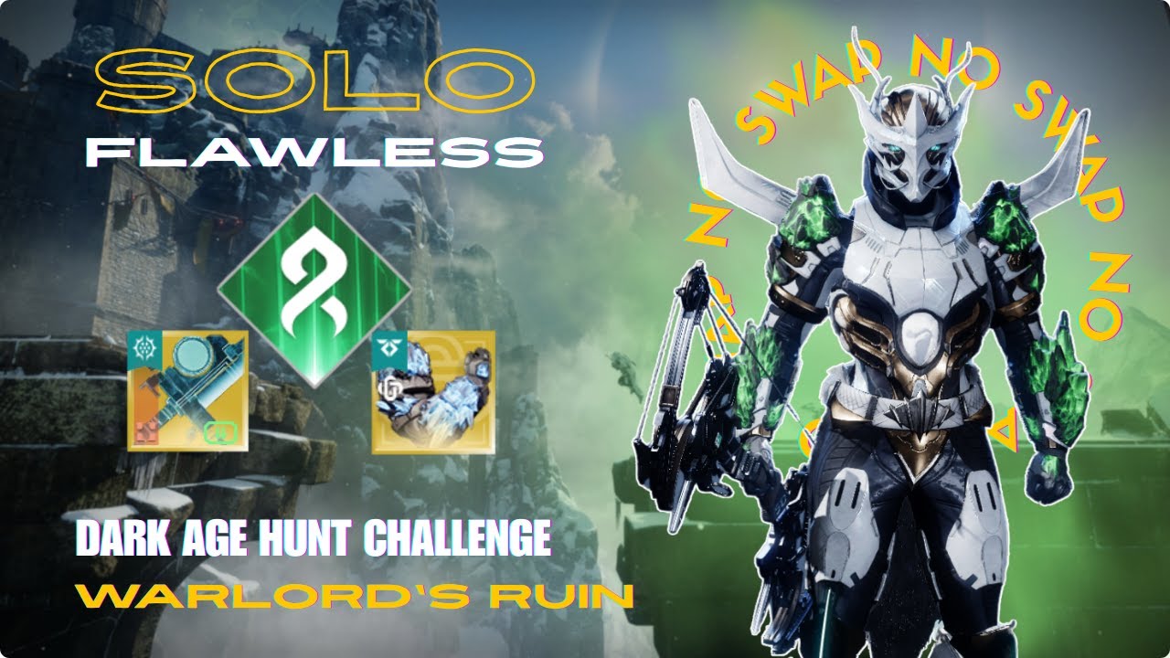 WARLORD'S RUIN DARK AGE HUNT CHALLENGE SOLO FLAWLESS ONE LOADOUT (STRAND TITAN) #DARKAGEHUNT