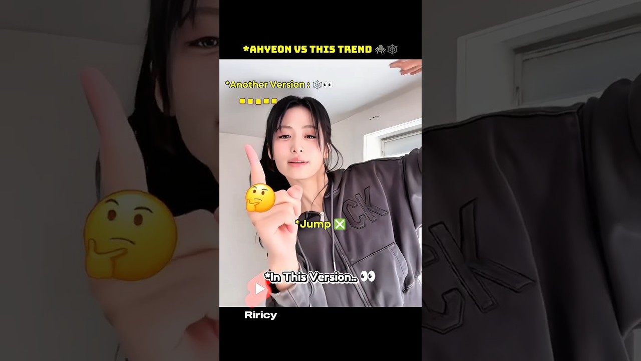 The Reason Behind Ahyeon Not Jumping In The 'Spiderman' Trend. 🤫#babymonster #베이비몬스터 #ahyeon #shorts