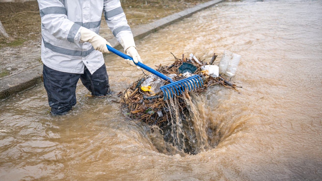 Drain Completely Buried in Mud After Flood – Full Cleanup