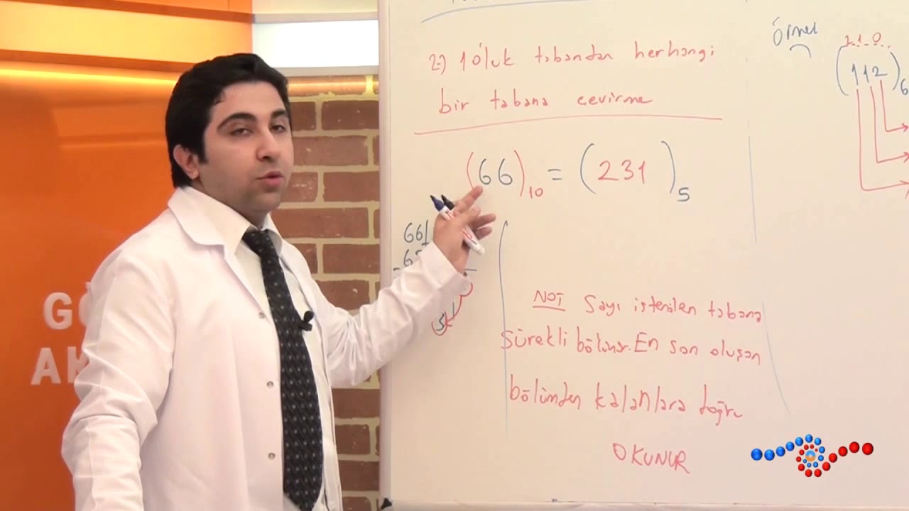 Matematik - 10'luk Tabandan Herhangi Bir Tabana Çevirme Nasıl Olur ?