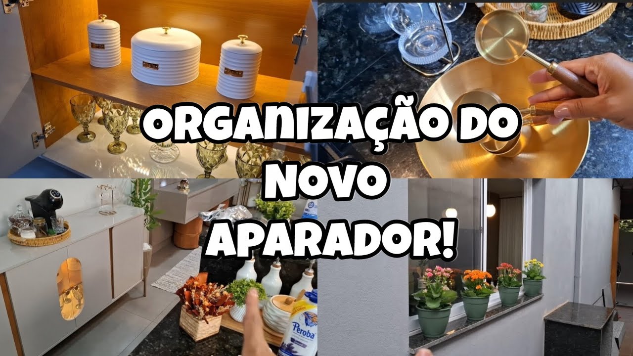 APARADOR NOVO😍//ORGANIZAÇÃO ✨️//MUDAMOS A LAVA LOUÇA DE LUGAR!